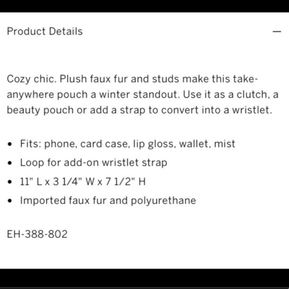 Victoria’s Secret Fur Stud Pouch - Picture 5 of 5